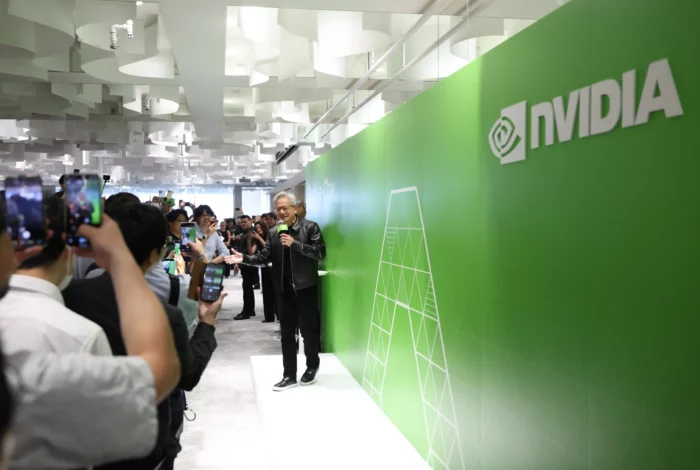 Data center servers representing Nvidia's new AI infrastructure financing deal